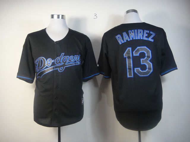 Men Los Angeles Dodgers #13 Ramirez Black MLB Jerseys->los angeles dodgers->MLB Jersey